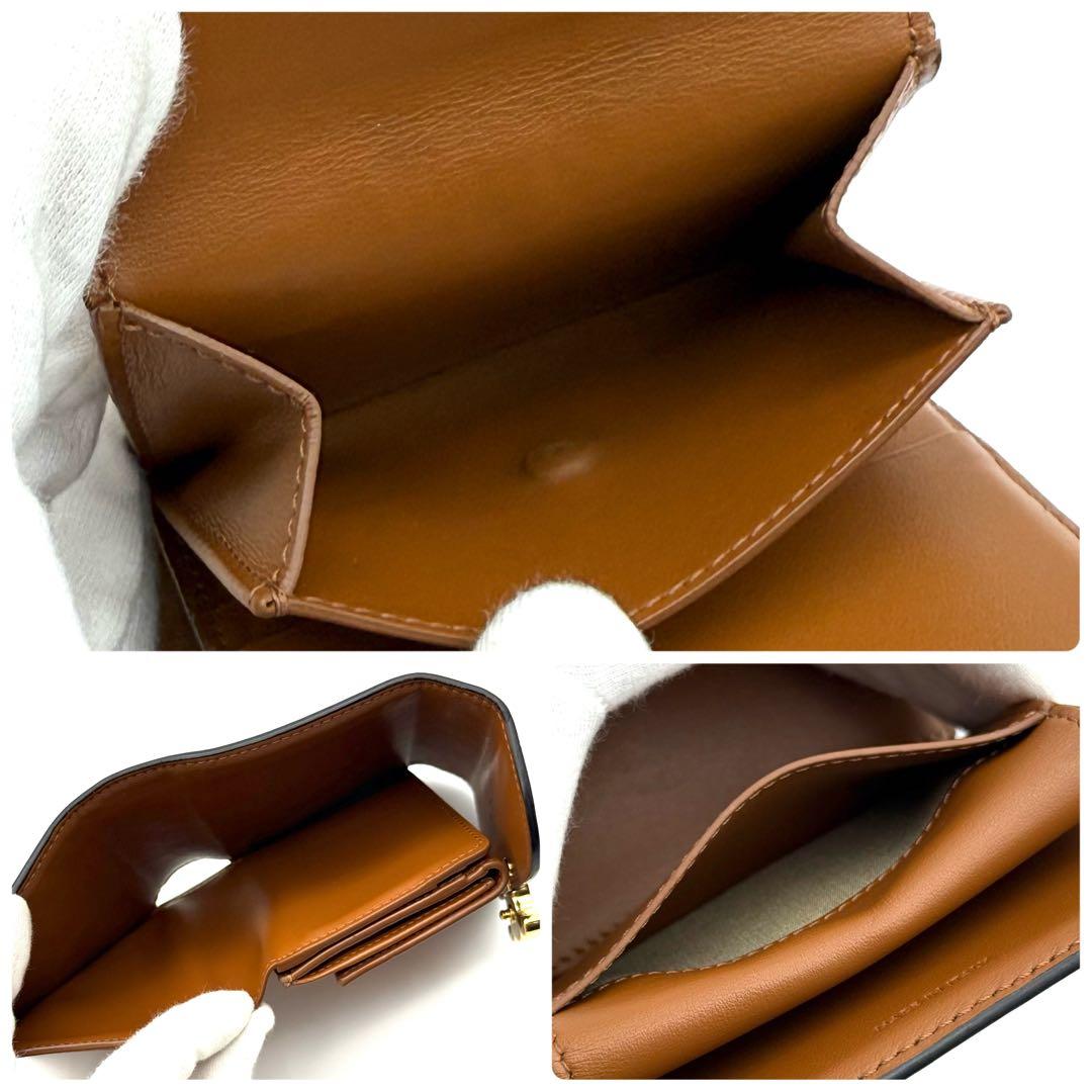 使用わずか❣️ セリーヌ トリオンフ コンパクト ブラウン 財布 P33