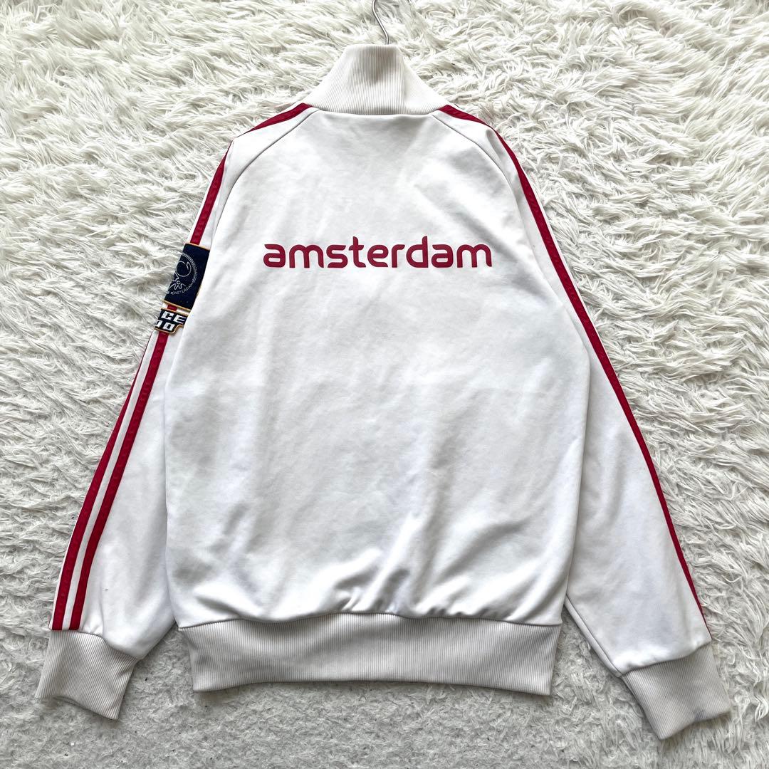 adidas 刺繍　AJAX アヤックス　ハイネック　トラック　ジャケット