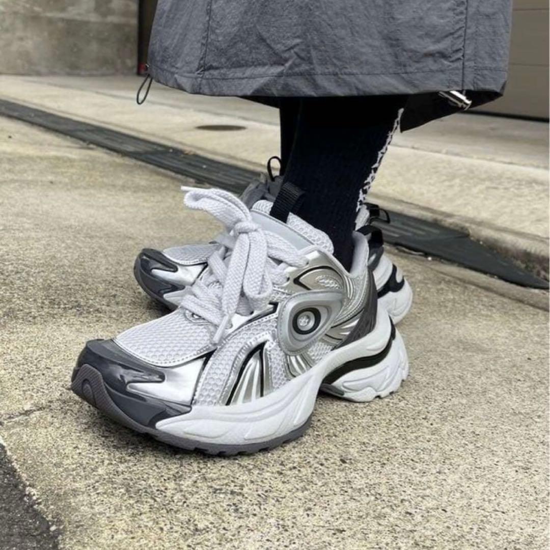 OLD ORDER Turbo GT ホワイト/シルバー 26.5cm タグ箱付