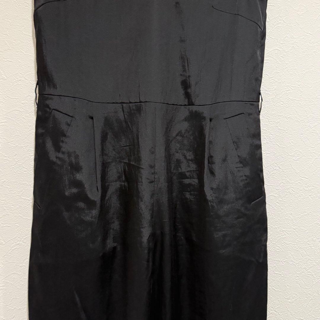 CONTE サテン　ノースリーブオールインワン