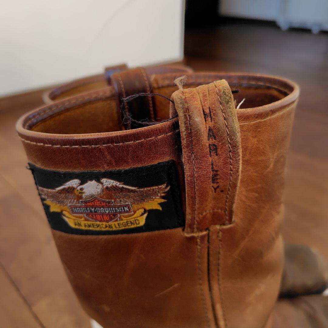 Harley-Davidson ブラウンミドルカットブーツ　ヴィンテージ