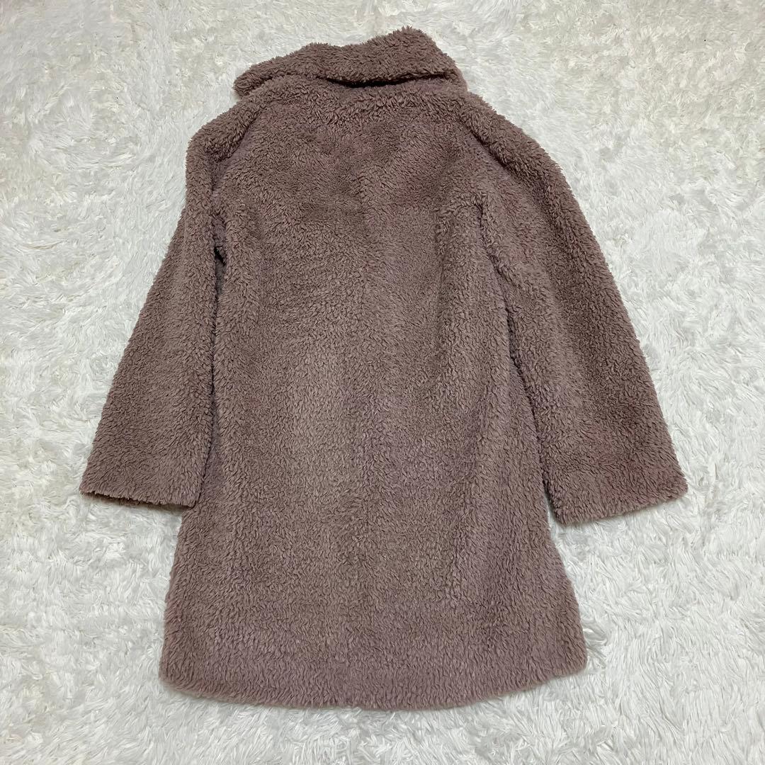 ケイトスペード テディベアコート ボアコート ピンクベージュ XS