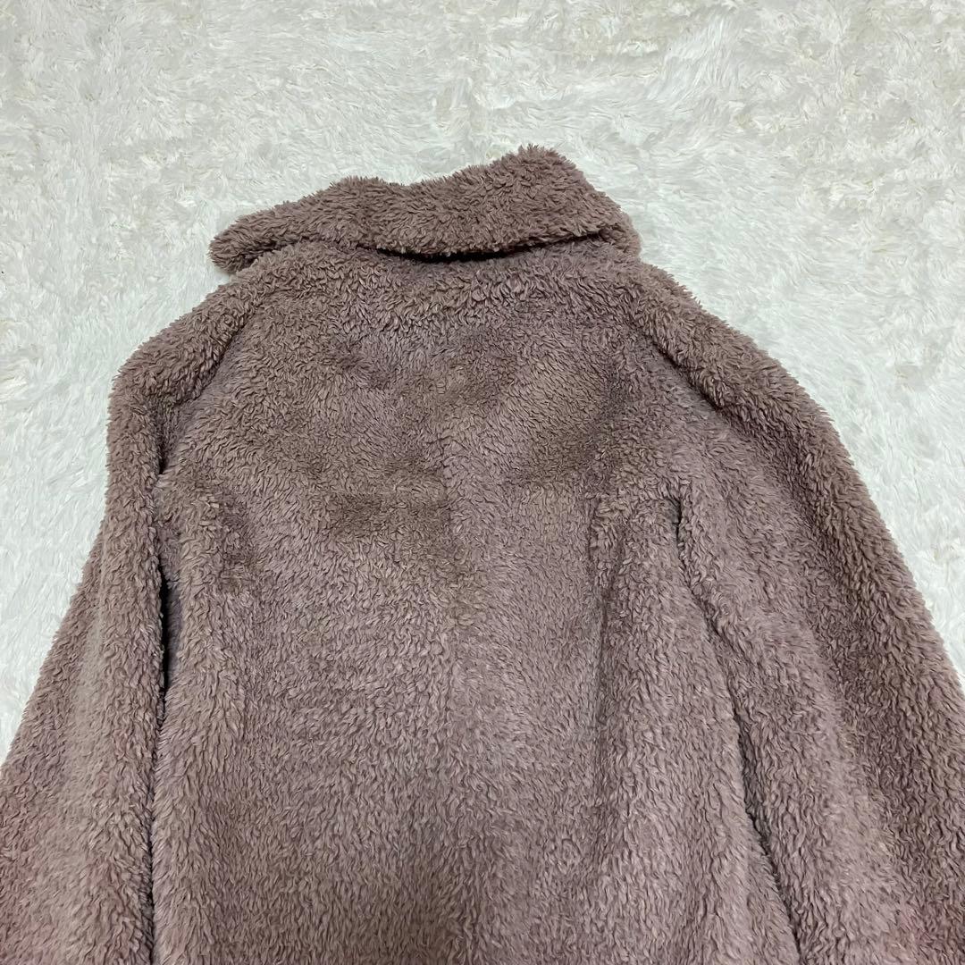 ケイトスペード テディベアコート ボアコート ピンクベージュ XS