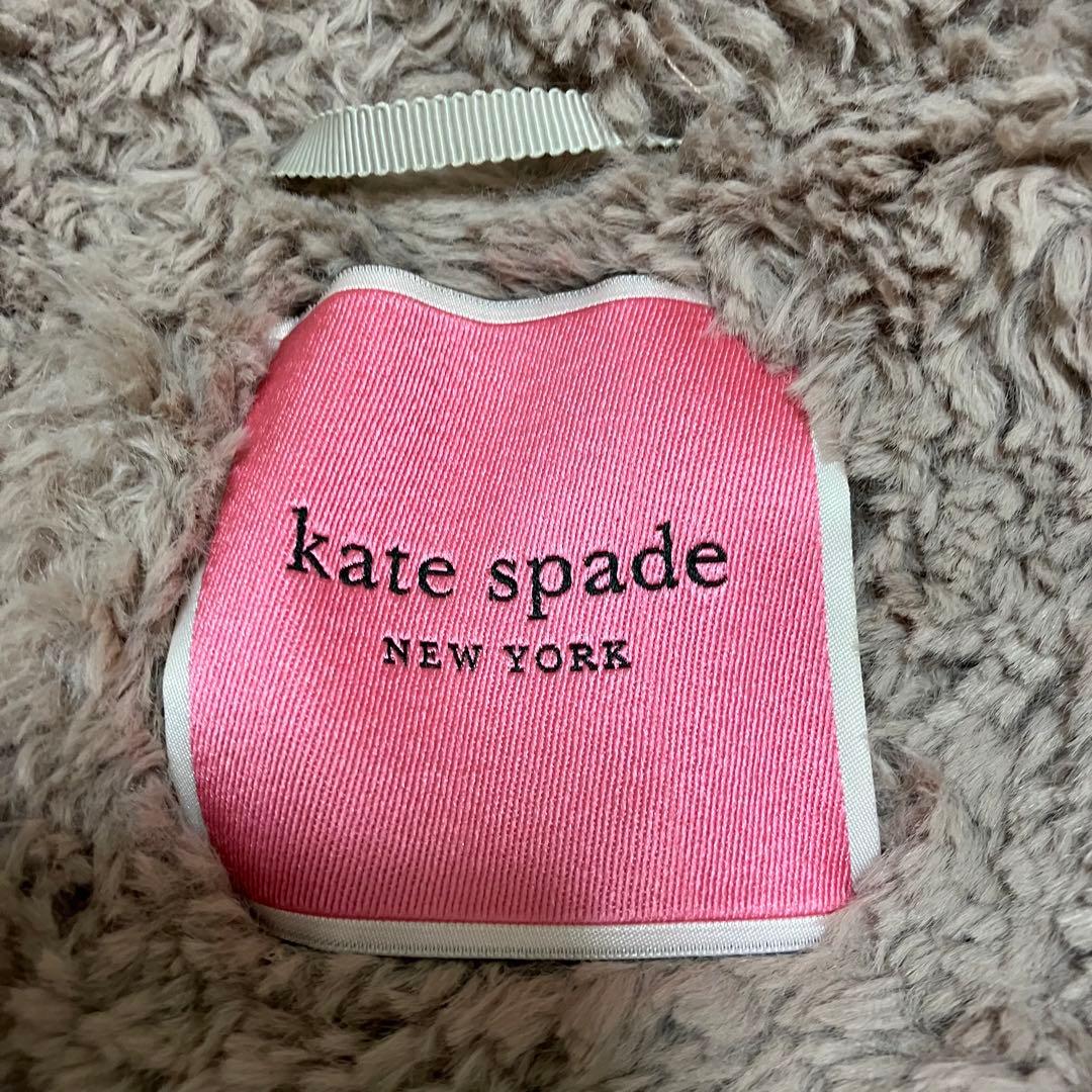 ケイトスペード テディベアコート ボアコート ピンクベージュ XS