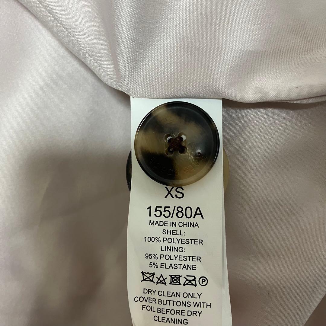 ケイトスペード テディベアコート ボアコート ピンクベージュ XS