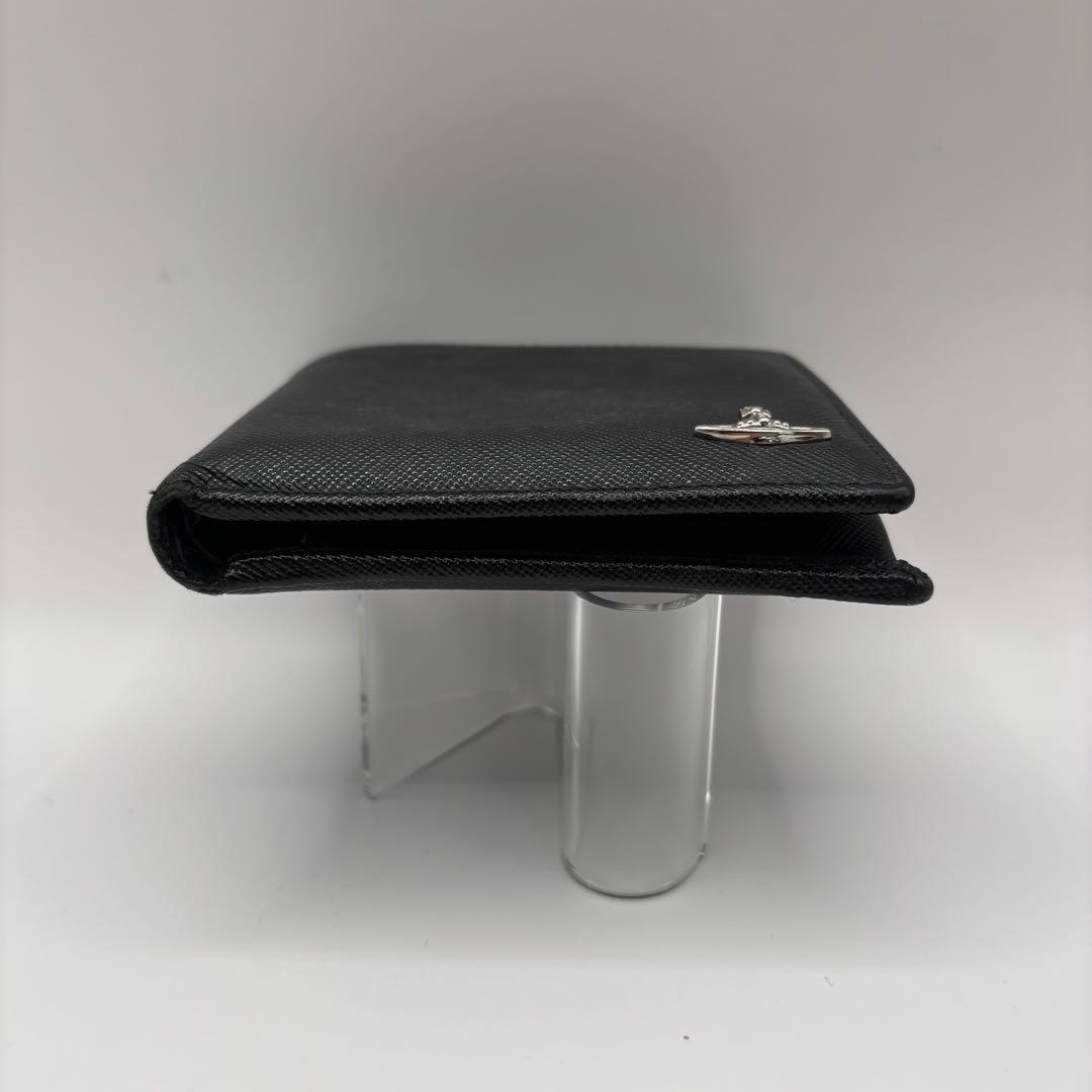 vivienne westwood 二つ折り財布　ブラック　シルバー　財布　黒