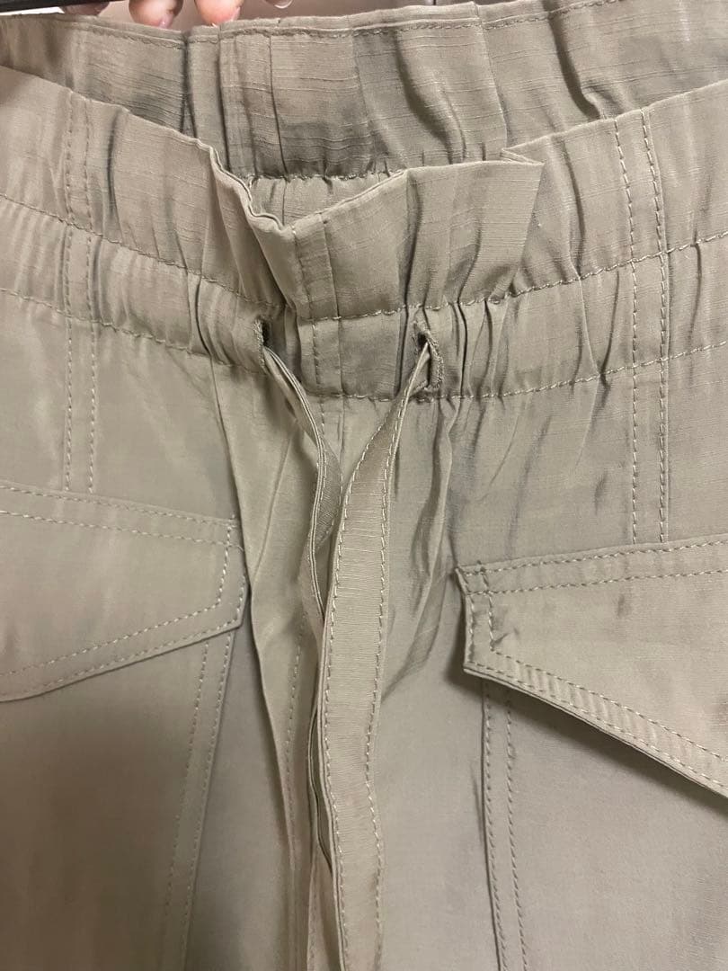 ganni ドローストリング カーゴパンツ