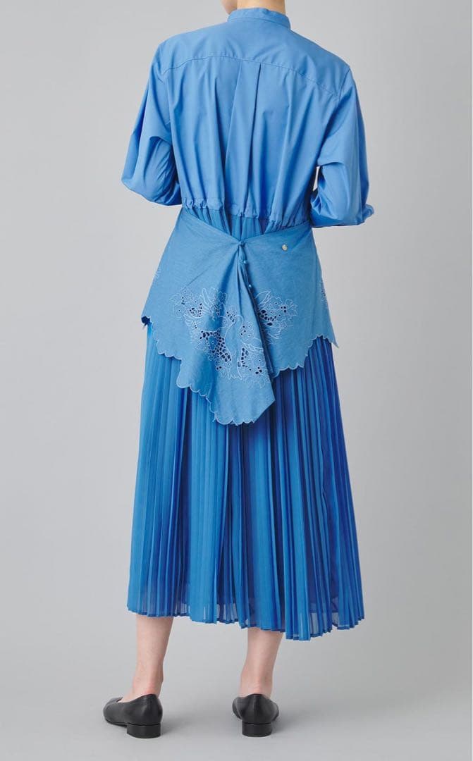 MUVEIL トリレースシャツワンピース