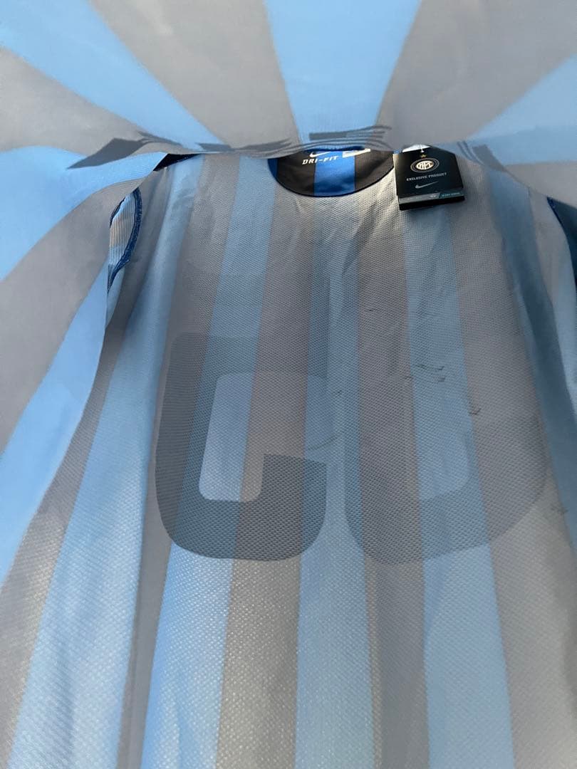 希少！長友佑都選手55 Nike インテルユニフォーム青黒 ストライプ　Mサイズ