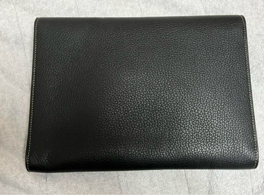 ACATE BREVA アカーテ フラップ付 クラッチバッグ ブラック