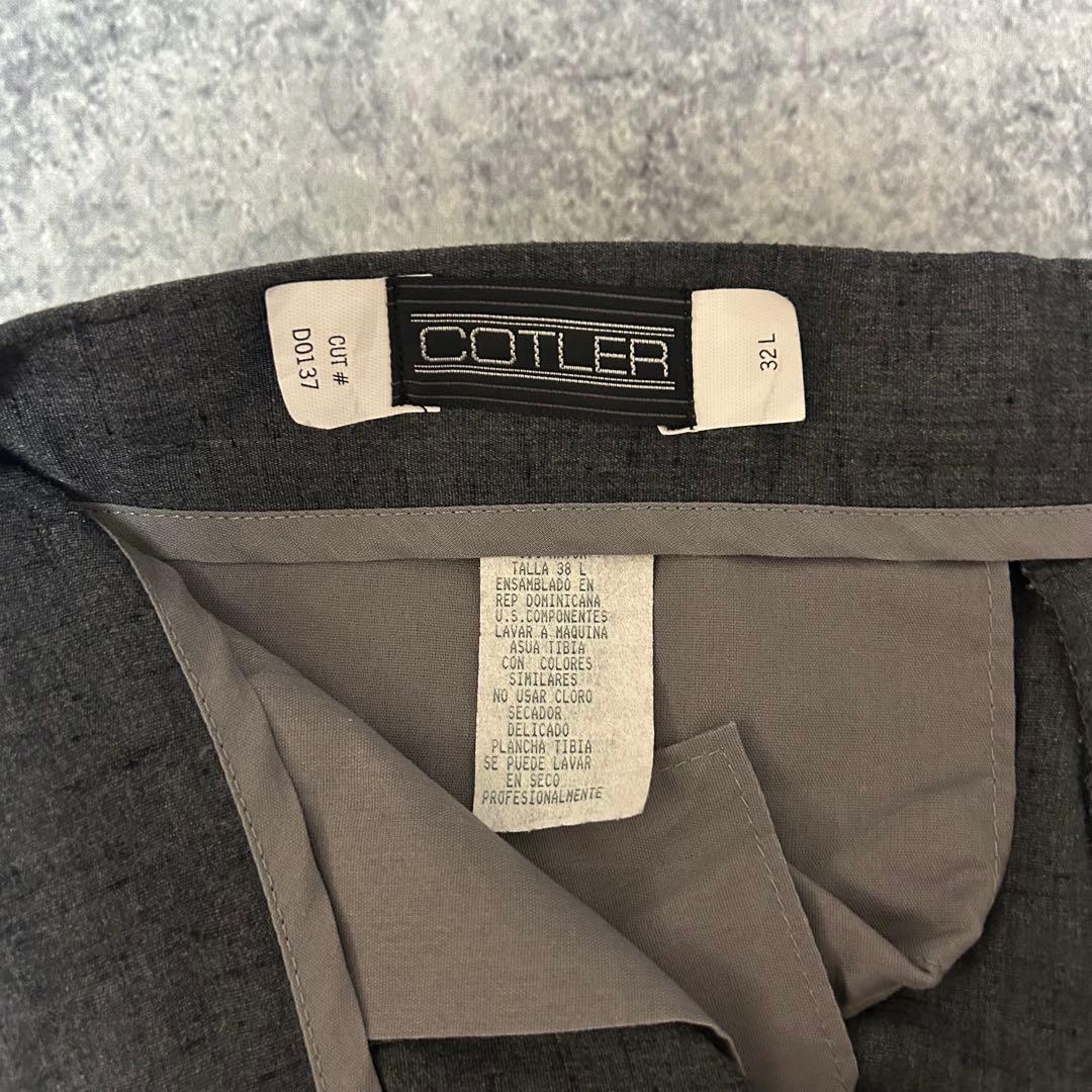 80s “絣” レーヨンギャバ スラックス 3タック　50s ヴィンテージ