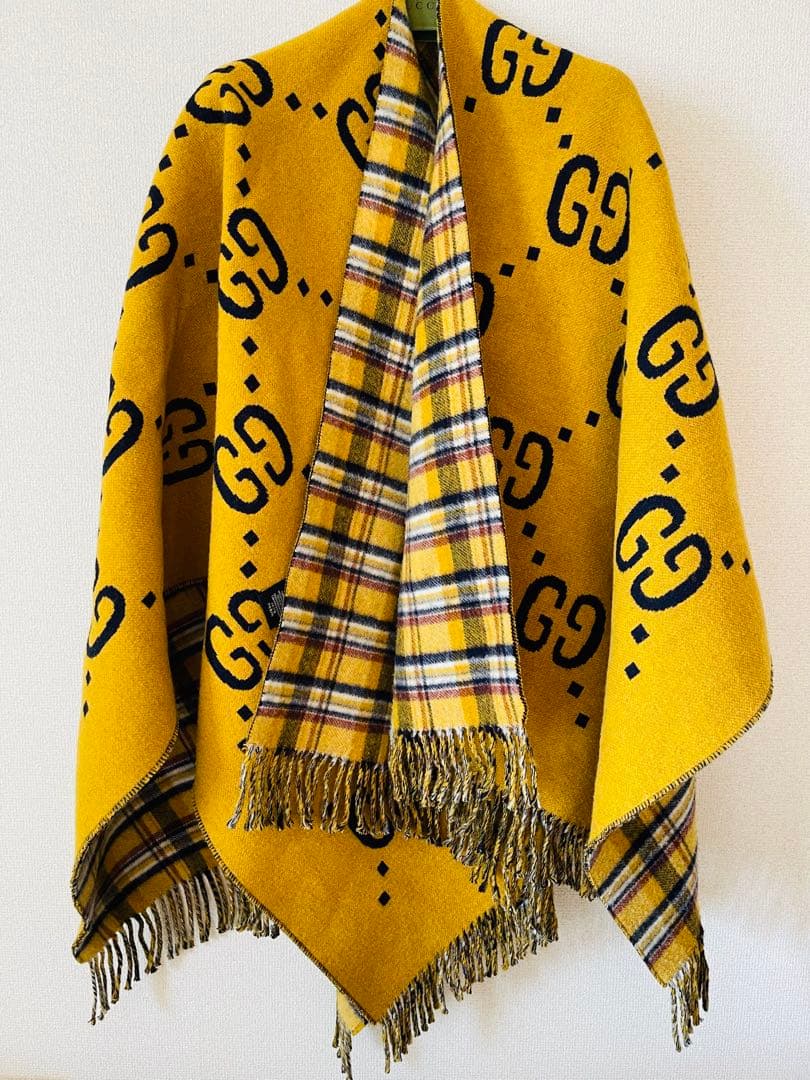 希少カラー GUCCI ポンチョ 男女兼用