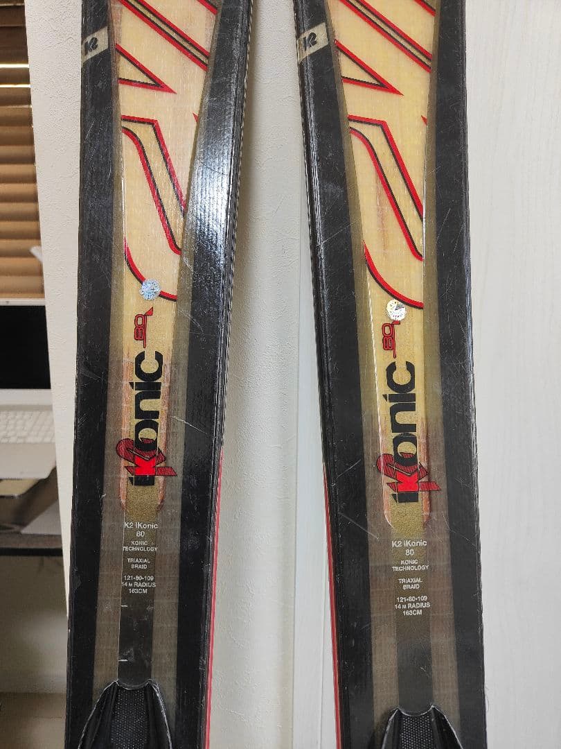 【最終価格】K2 IKonic 80 スキー板 163cm ストックセット良品☆