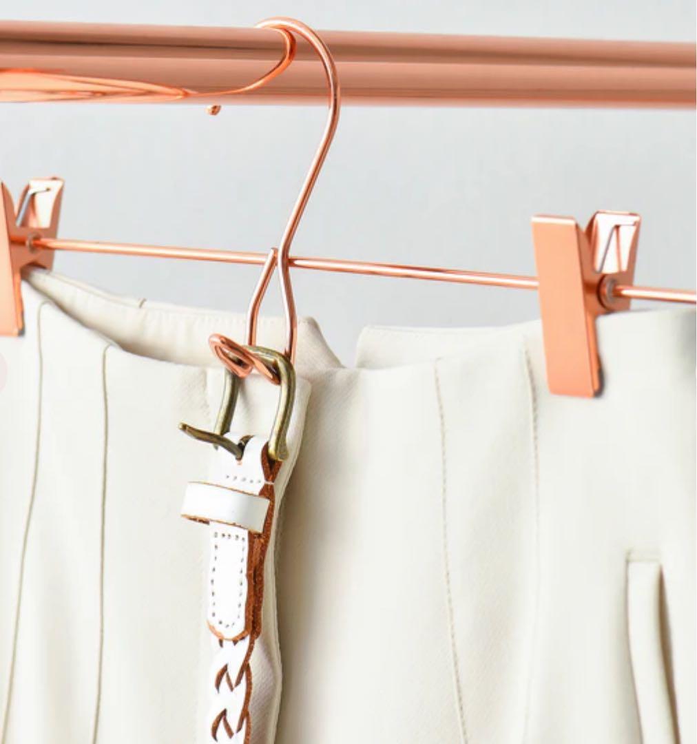 バラ売可　フランフラン ローズゴールド ピンクゴールド　クリップ付ハンガー35本