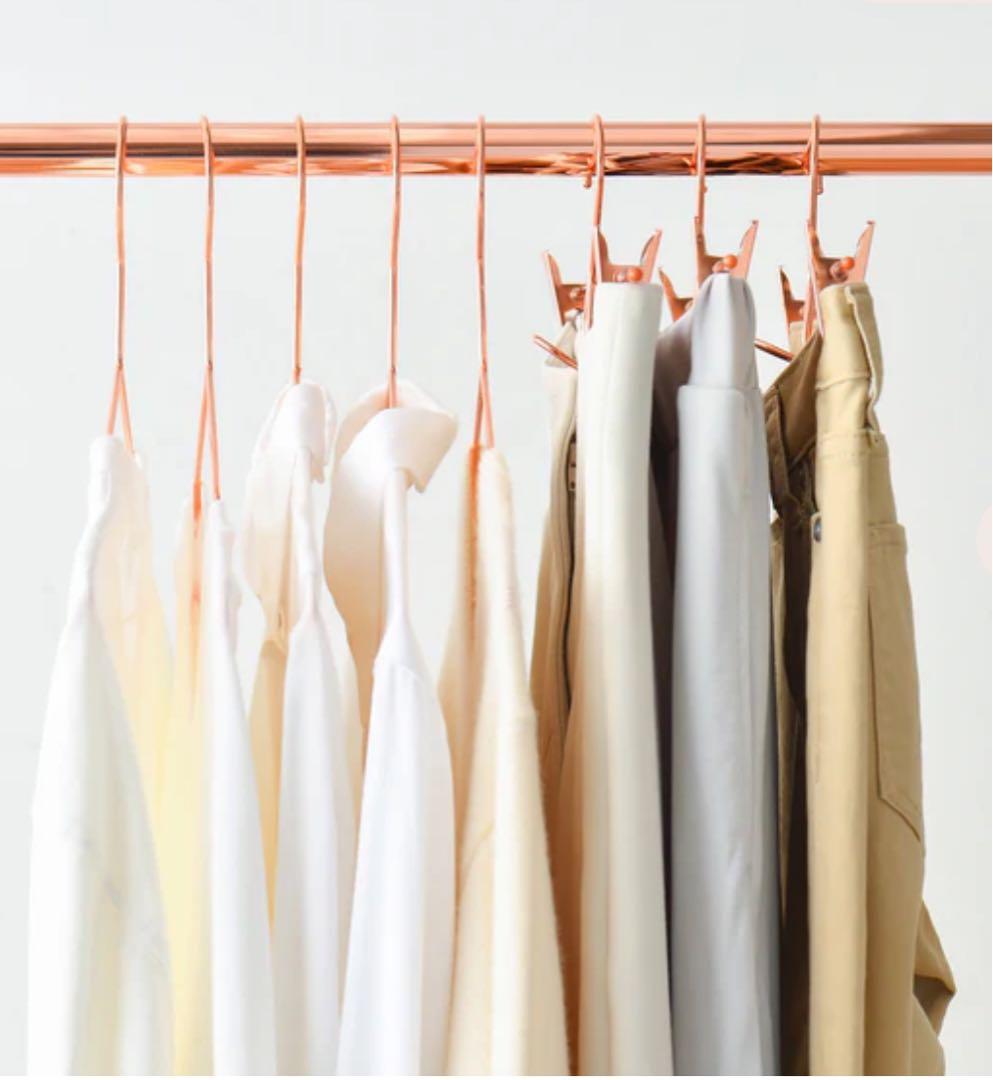 バラ売可　フランフラン ローズゴールド ピンクゴールド　クリップ付ハンガー35本