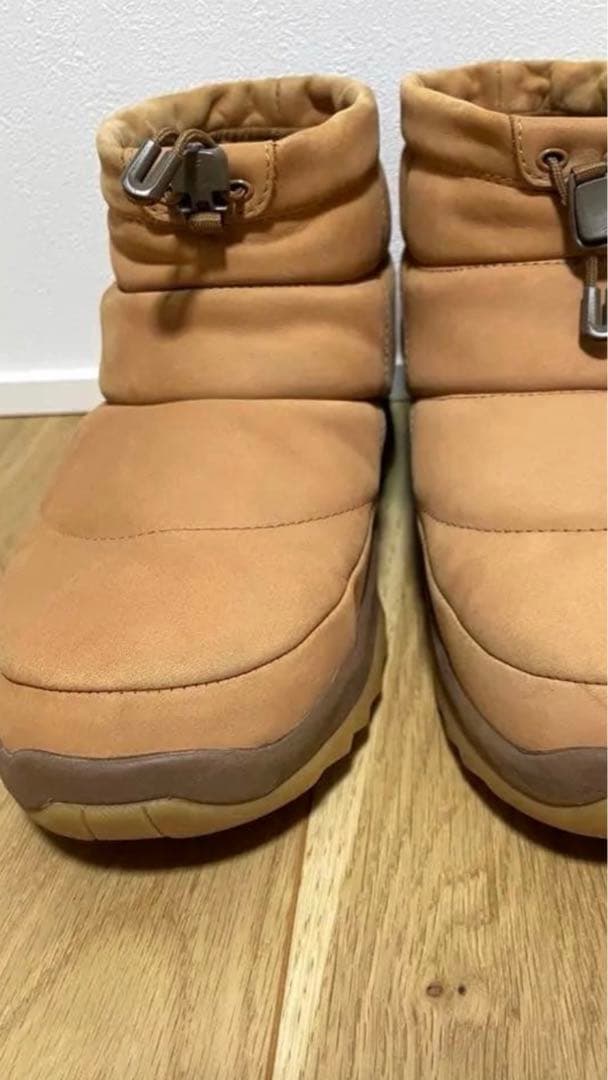 ノースフェイス パープルレーベル別注 ヌプシブーティー レザーブーツ キャメル