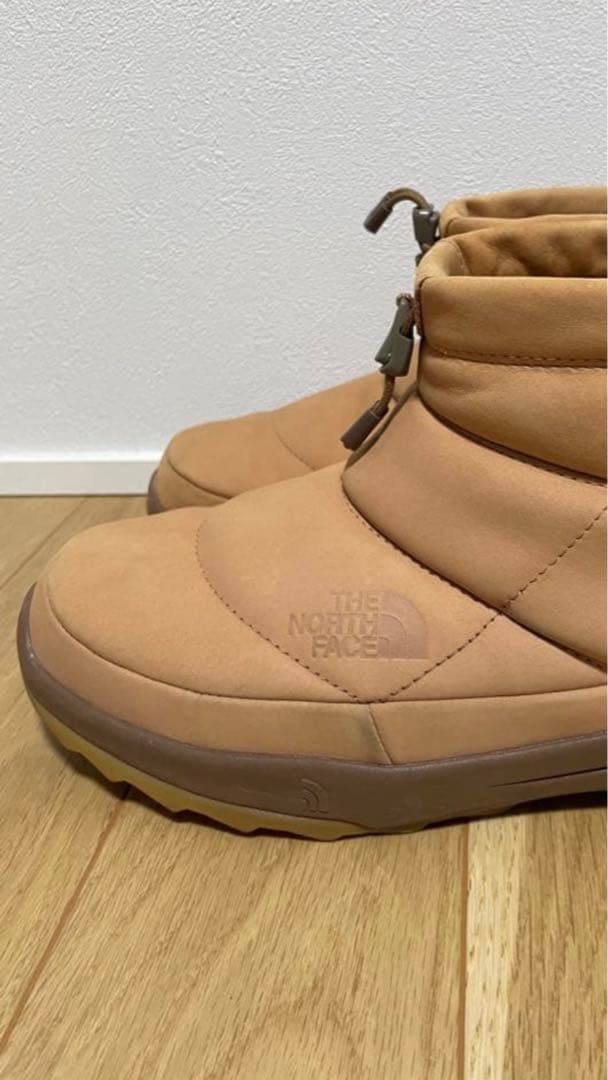 ノースフェイス パープルレーベル別注 ヌプシブーティー レザーブーツ キャメル