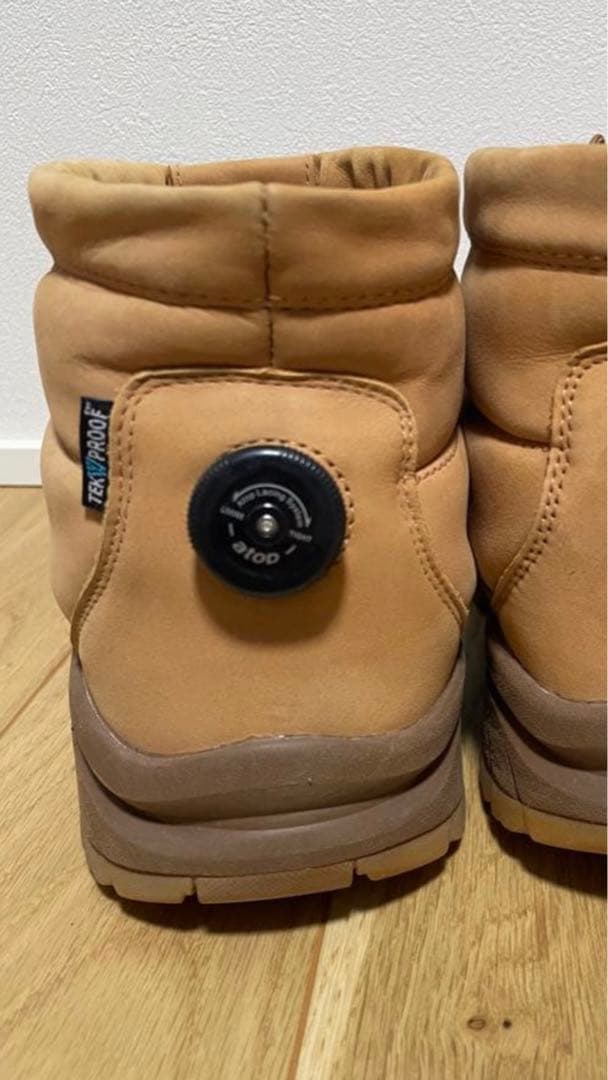 ノースフェイス パープルレーベル別注 ヌプシブーティー レザーブーツ キャメル