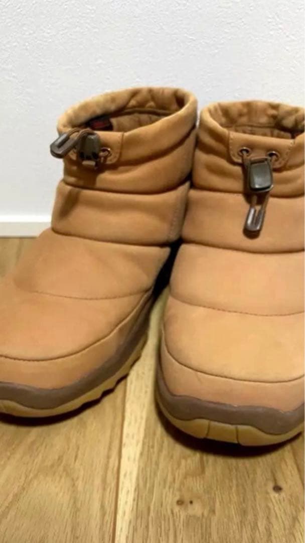 ノースフェイス パープルレーベル別注 ヌプシブーティー レザーブーツ キャメル