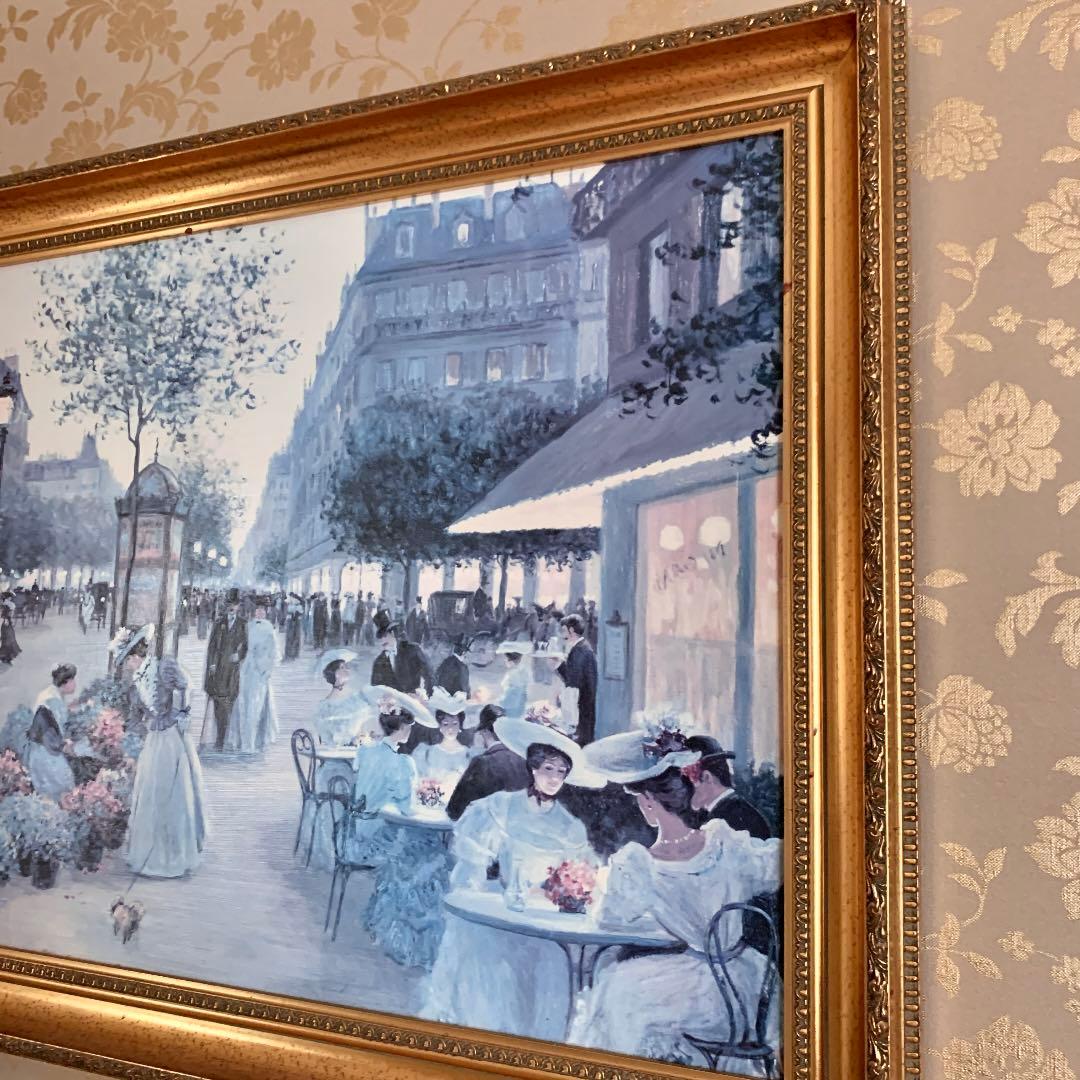 イタリアDemain 絵画 c.kieffer \"AN EVENING OUT\"