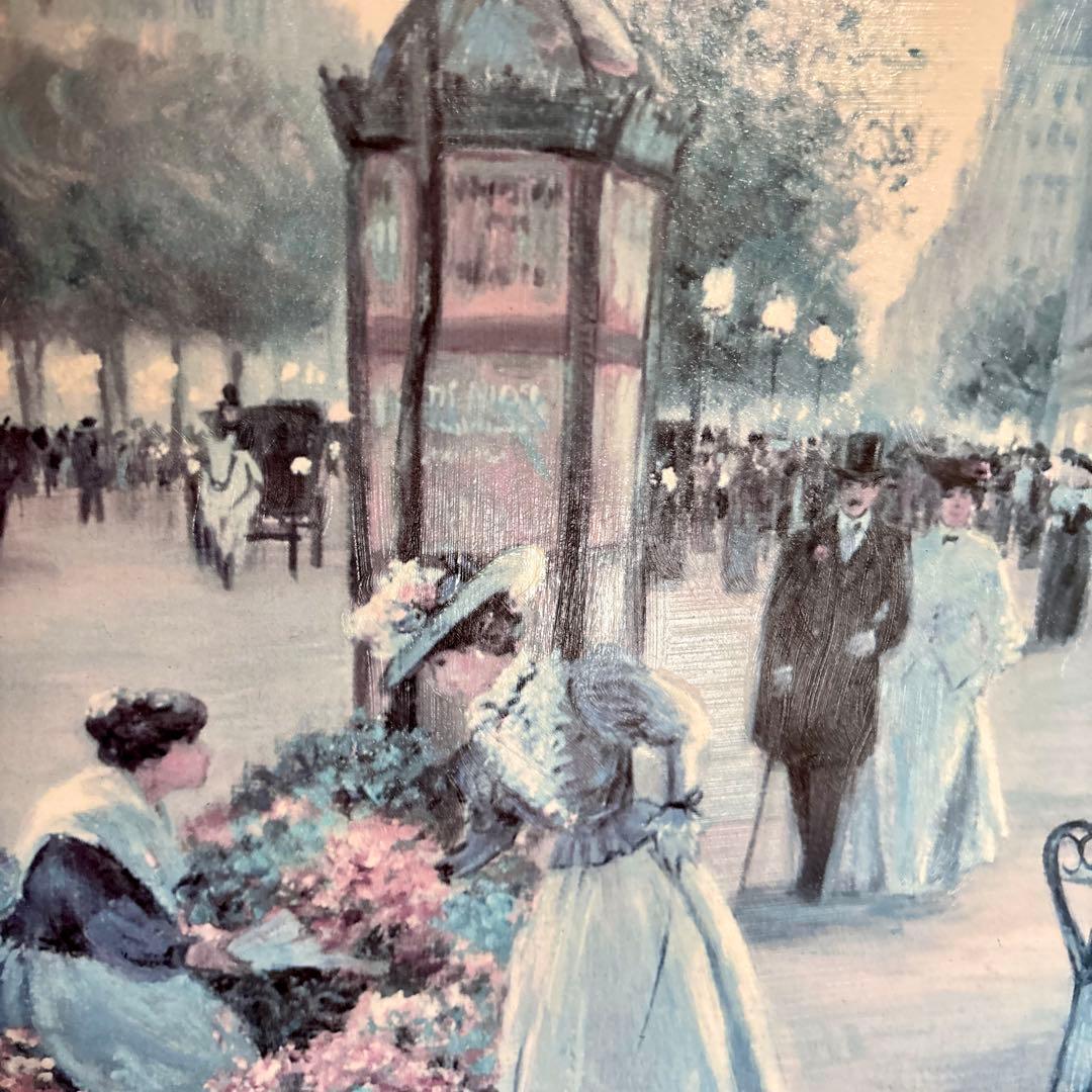 イタリアDemain 絵画 c.kieffer \"AN EVENING OUT\"