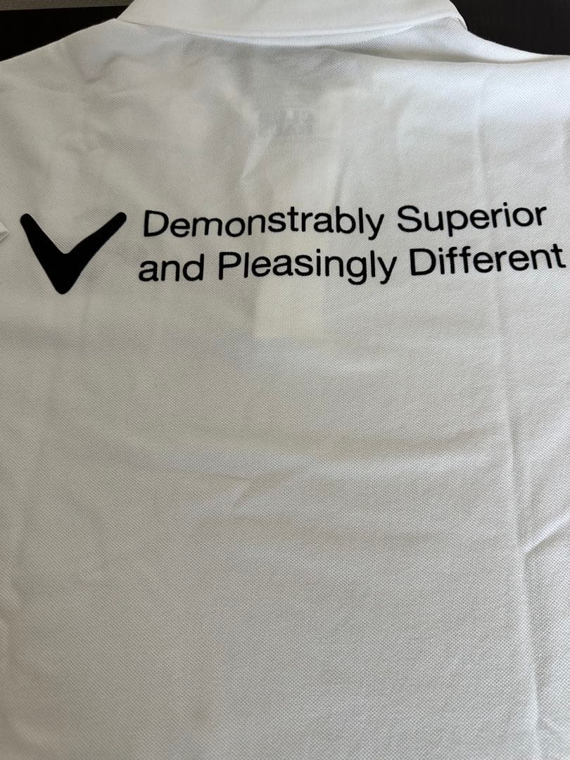 クラブハウスキャロウェイコラボ白半袖ポロシャツ