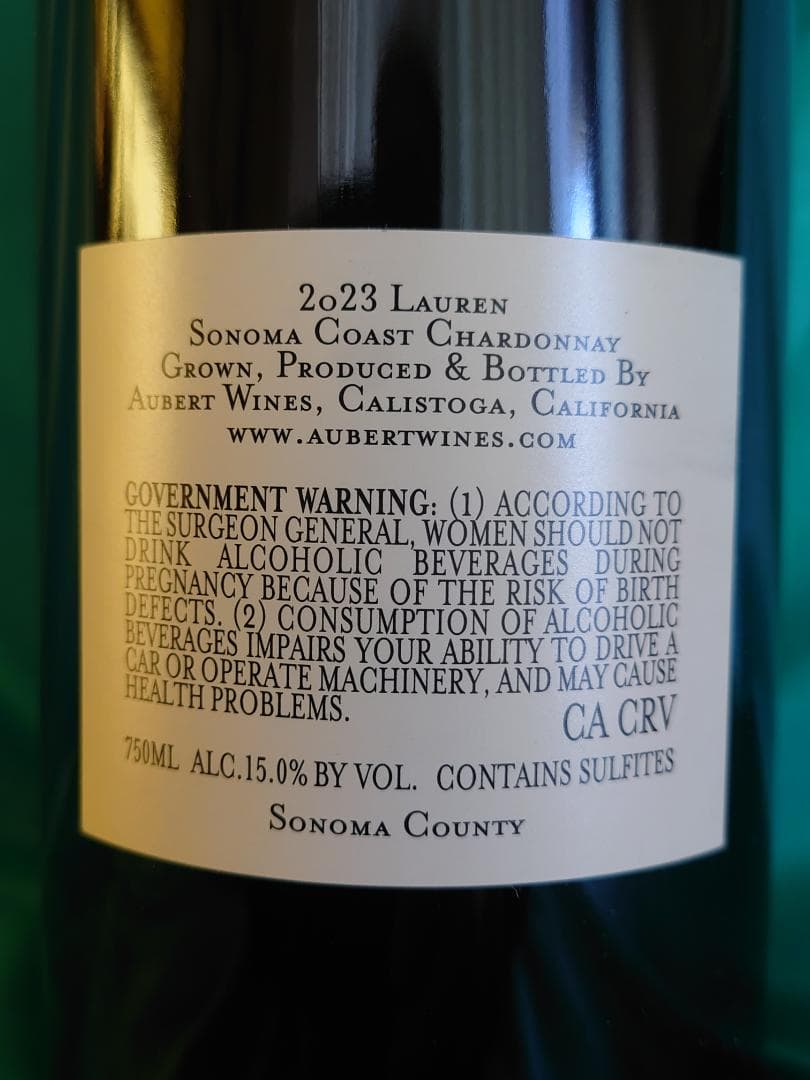 2本組　TWI100点オーベール LAUREN＆UV-SLシャルドネ2023VT