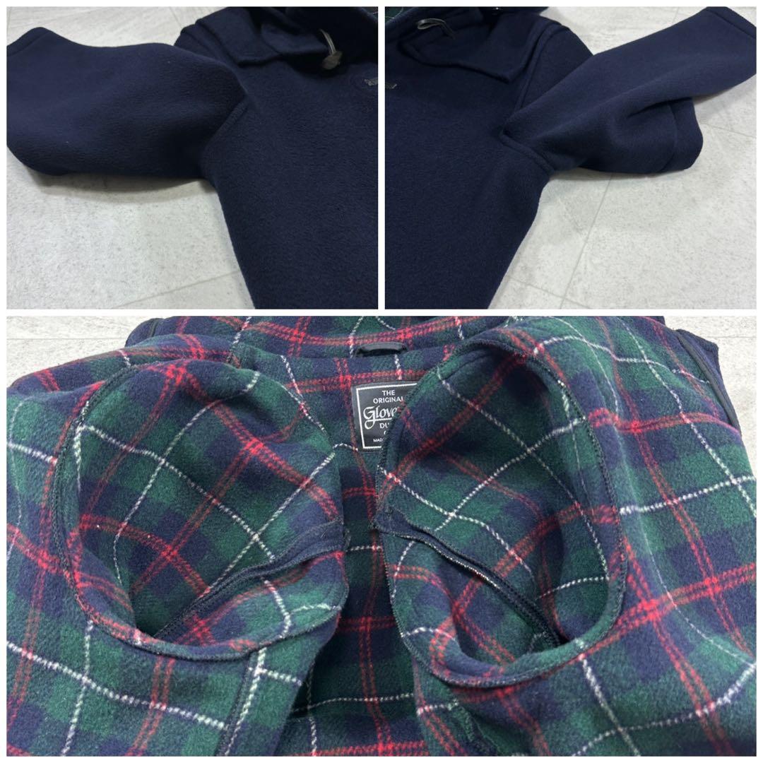 大きいサイズ【Gloverall】ダッフルコート ロング 英国製 裏地チェック
