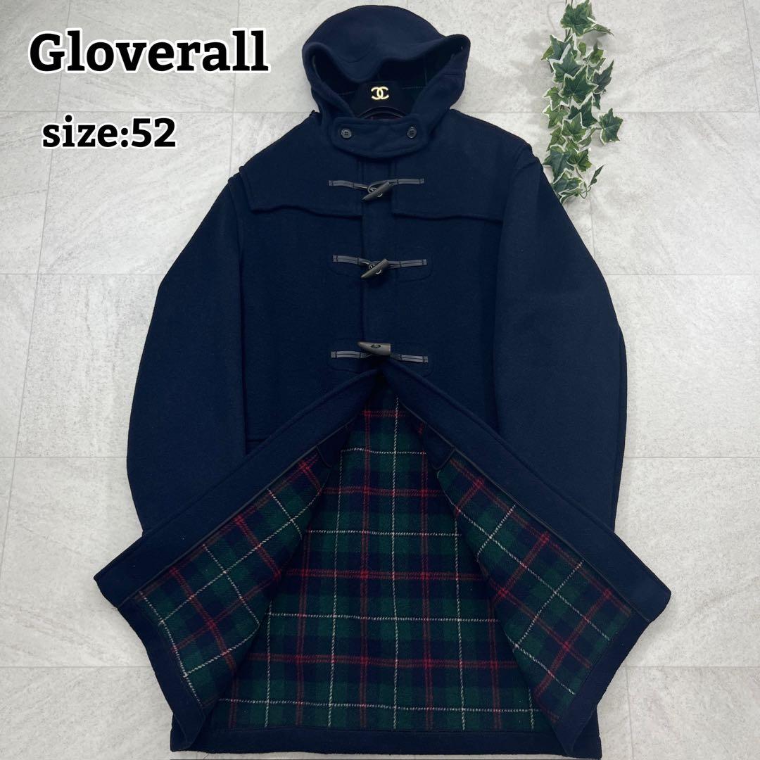 大きいサイズ【Gloverall】ダッフルコート ロング 英国製 裏地チェック