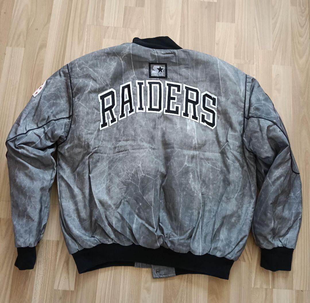 スターター NFL ラスベガス レイダース スタジャン ジャケット 中綿 刺繍