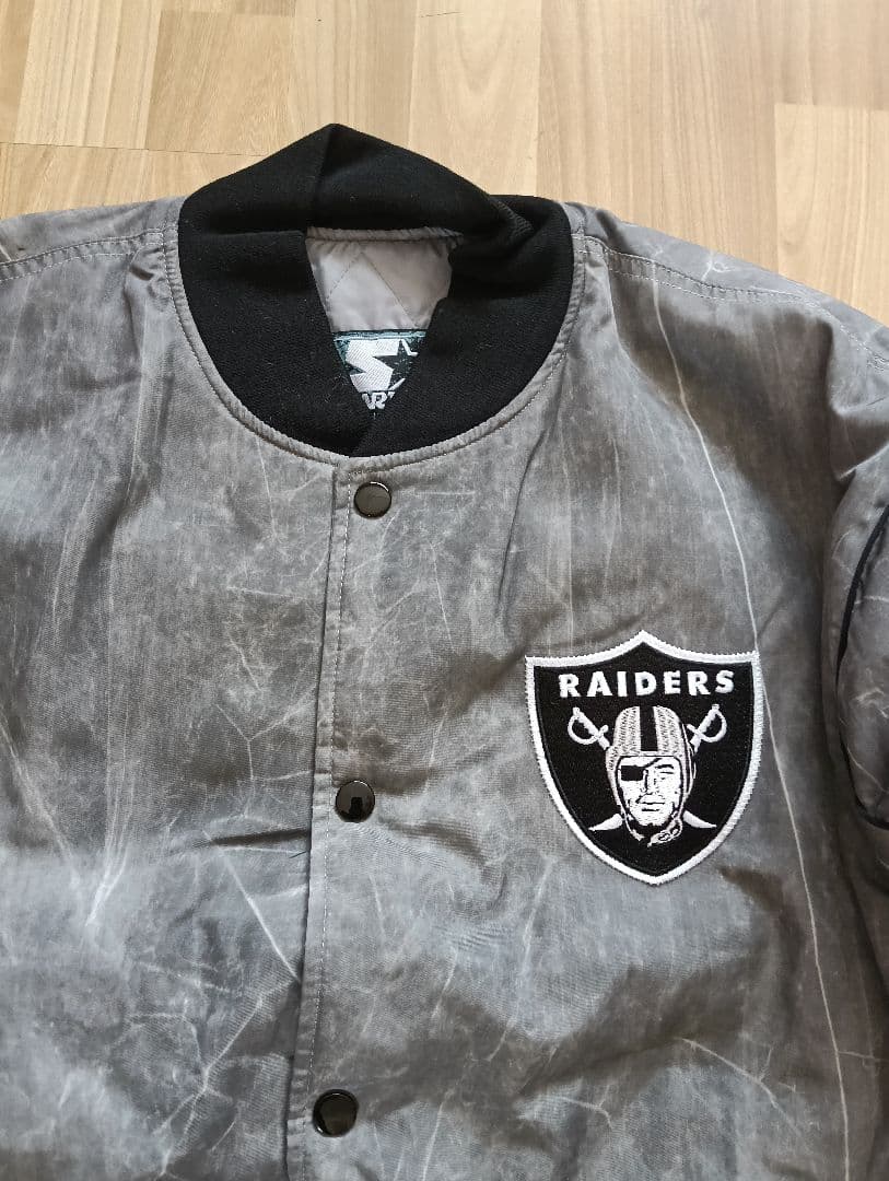 スターター NFL ラスベガス レイダース スタジャン ジャケット 中綿 刺繍