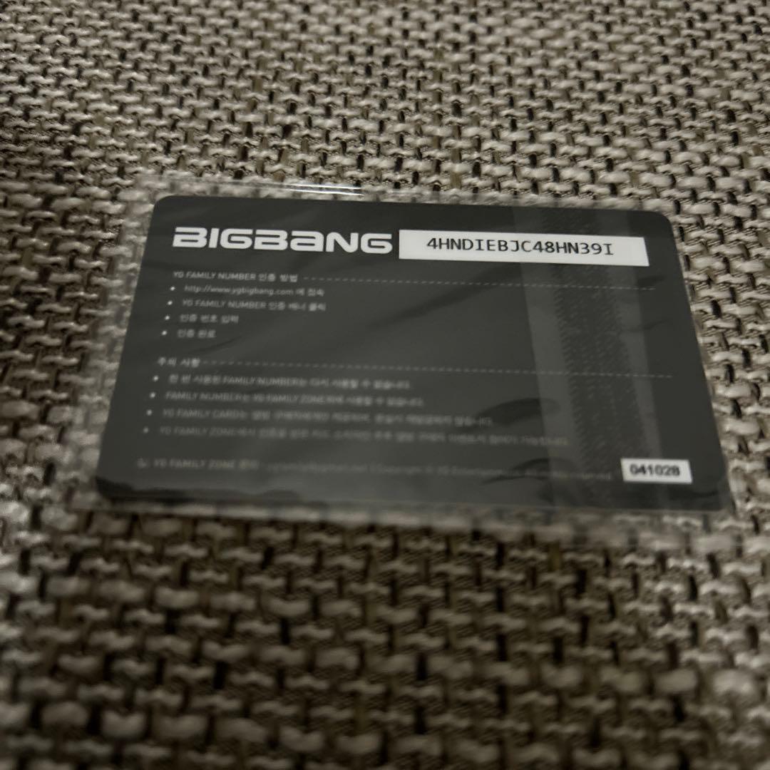 BIGBANG MINI4 CD カード　T.O.P