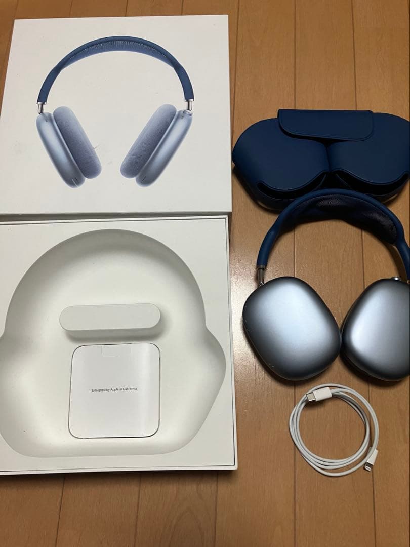 正規品 Air Pods Max AirPodsMAXスカイブルー動作良好