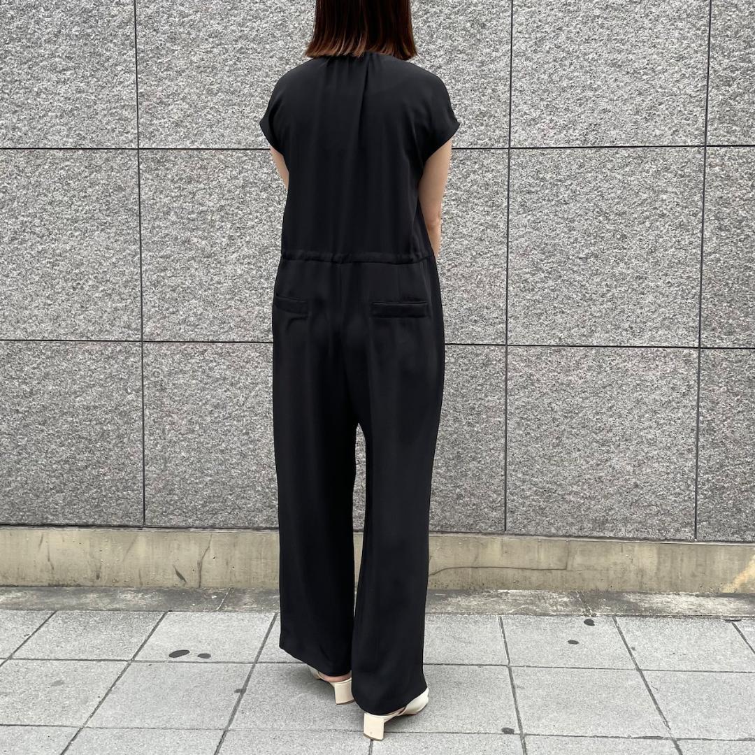 黒　☆今季 新品未使用☆アンナケリー　フレンチスリーブ　オールインワン