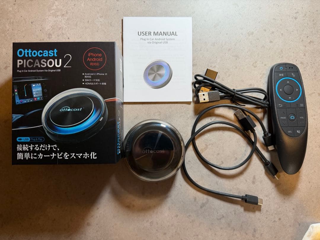 【美品】ottocast PICASOU 2 AI BOX リモコン付き