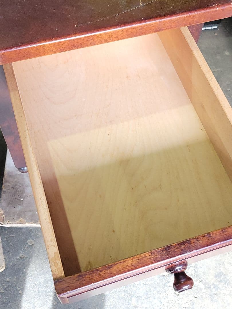 木製 アンティーク風 デスク 引き出し付き ヴィンテージ