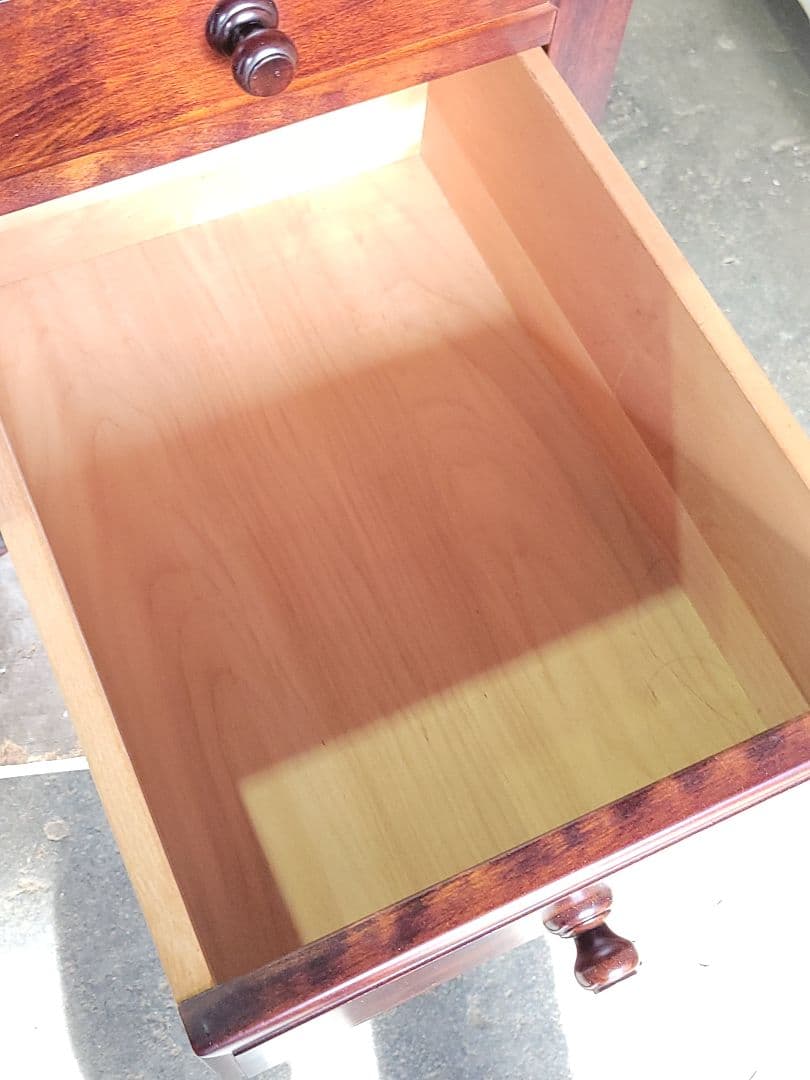 木製 アンティーク風 デスク 引き出し付き ヴィンテージ