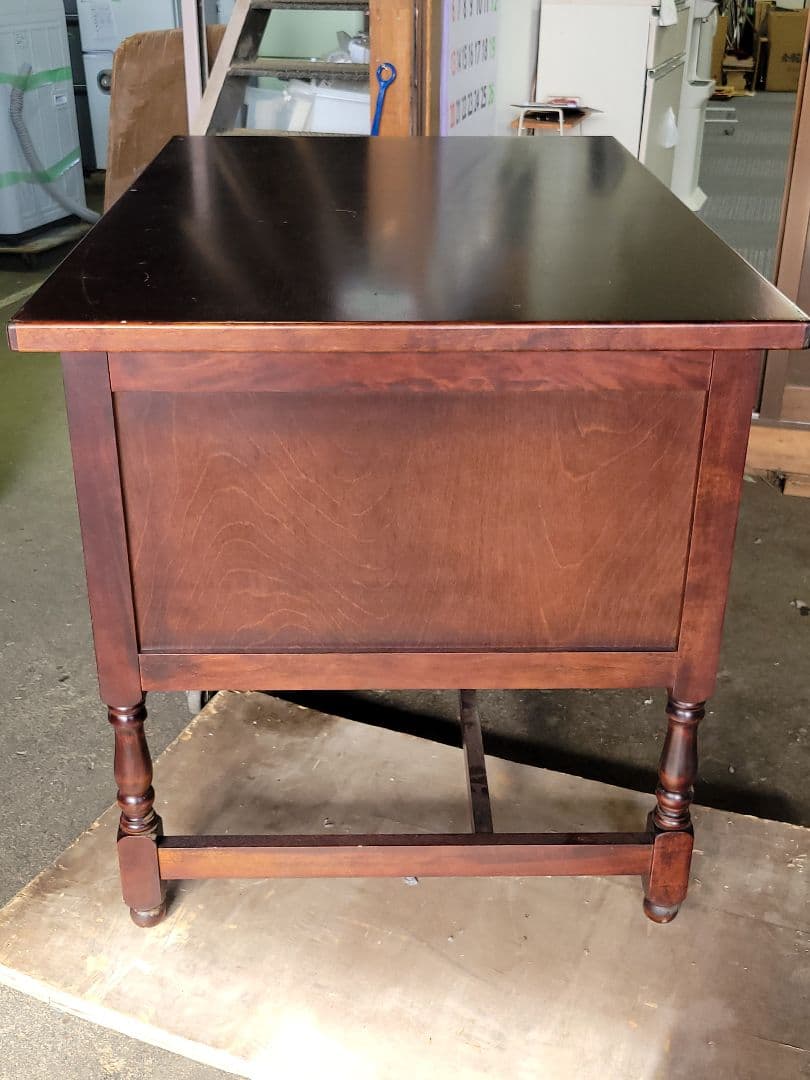 木製 アンティーク風 デスク 引き出し付き ヴィンテージ