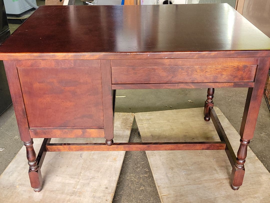 木製 アンティーク風 デスク 引き出し付き ヴィンテージ