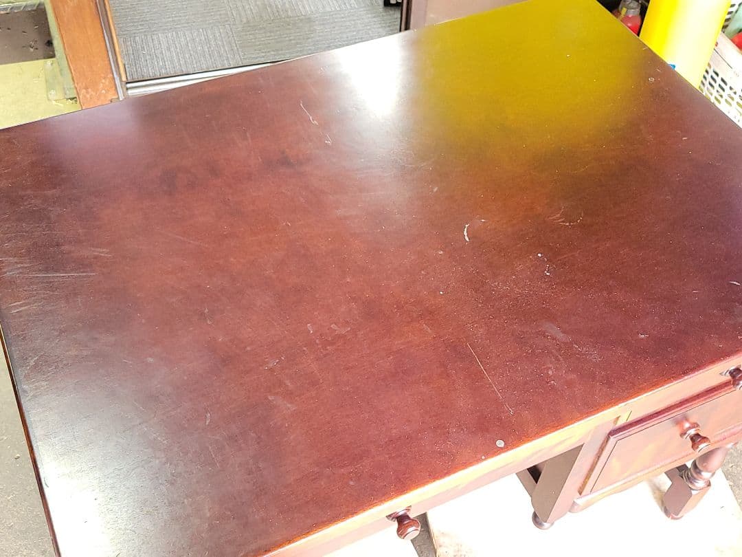 木製 アンティーク風 デスク 引き出し付き ヴィンテージ