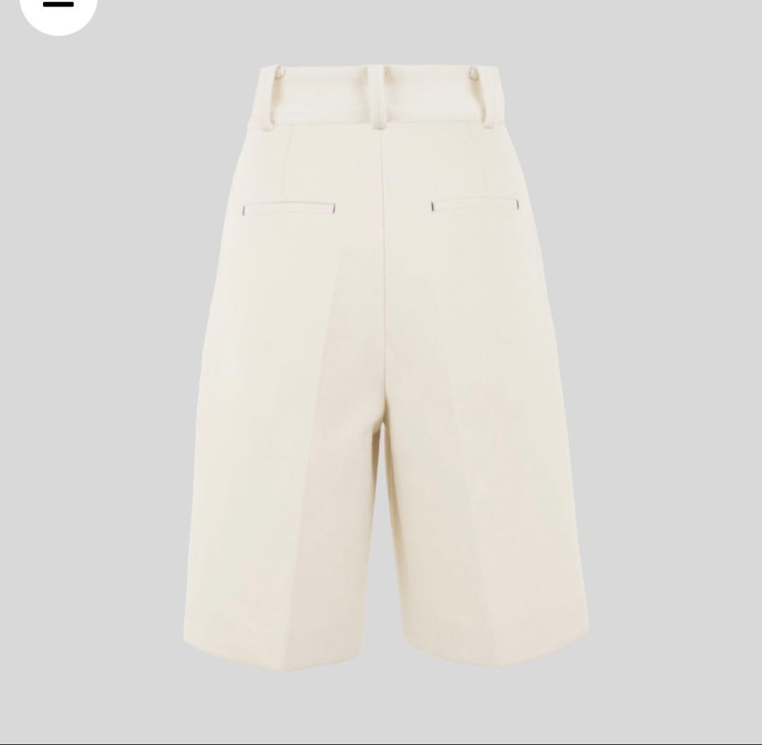 新品未使用　yonfa ヨンファ　バミューダパンツ　milk Sサイズ