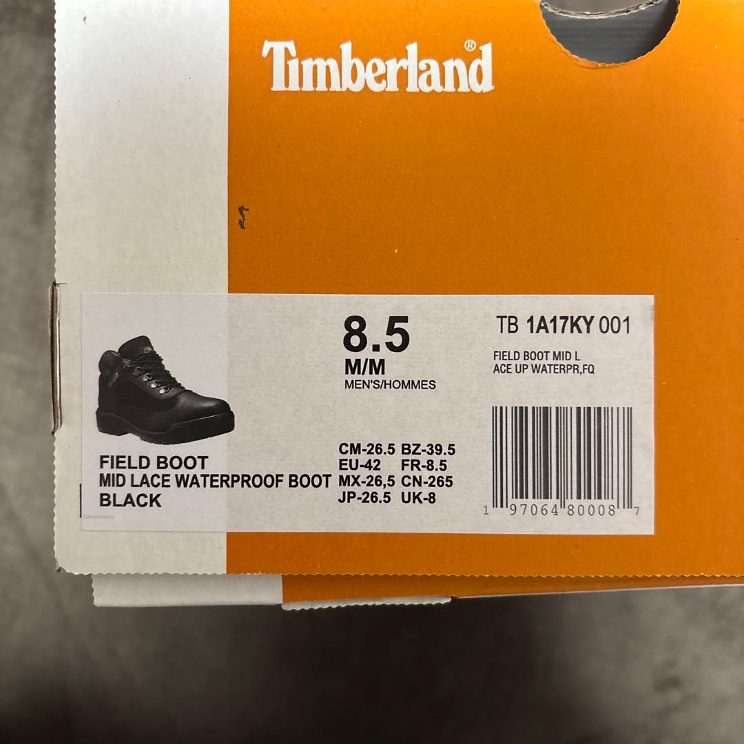 k*.様 Timberland フィールドブーツ 黒26.5 FieldBoot