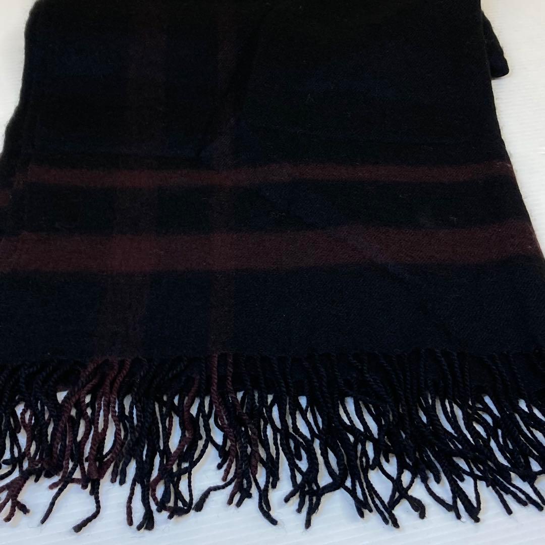 Y's ヨウジヤマモト　ストール　フード有り　ブラック系　K473