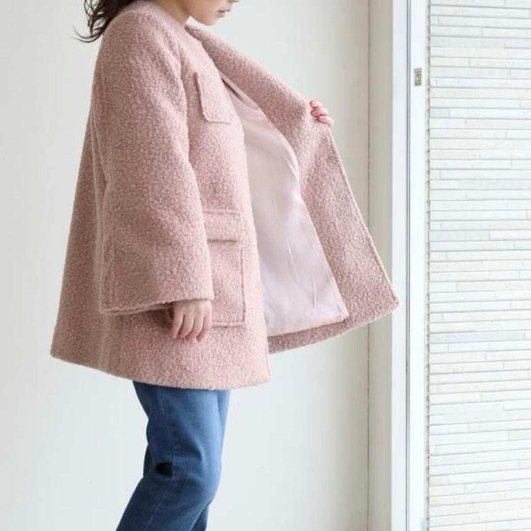定価9.79万円　ボーダーズアットバルコニー POODLE COAT 38