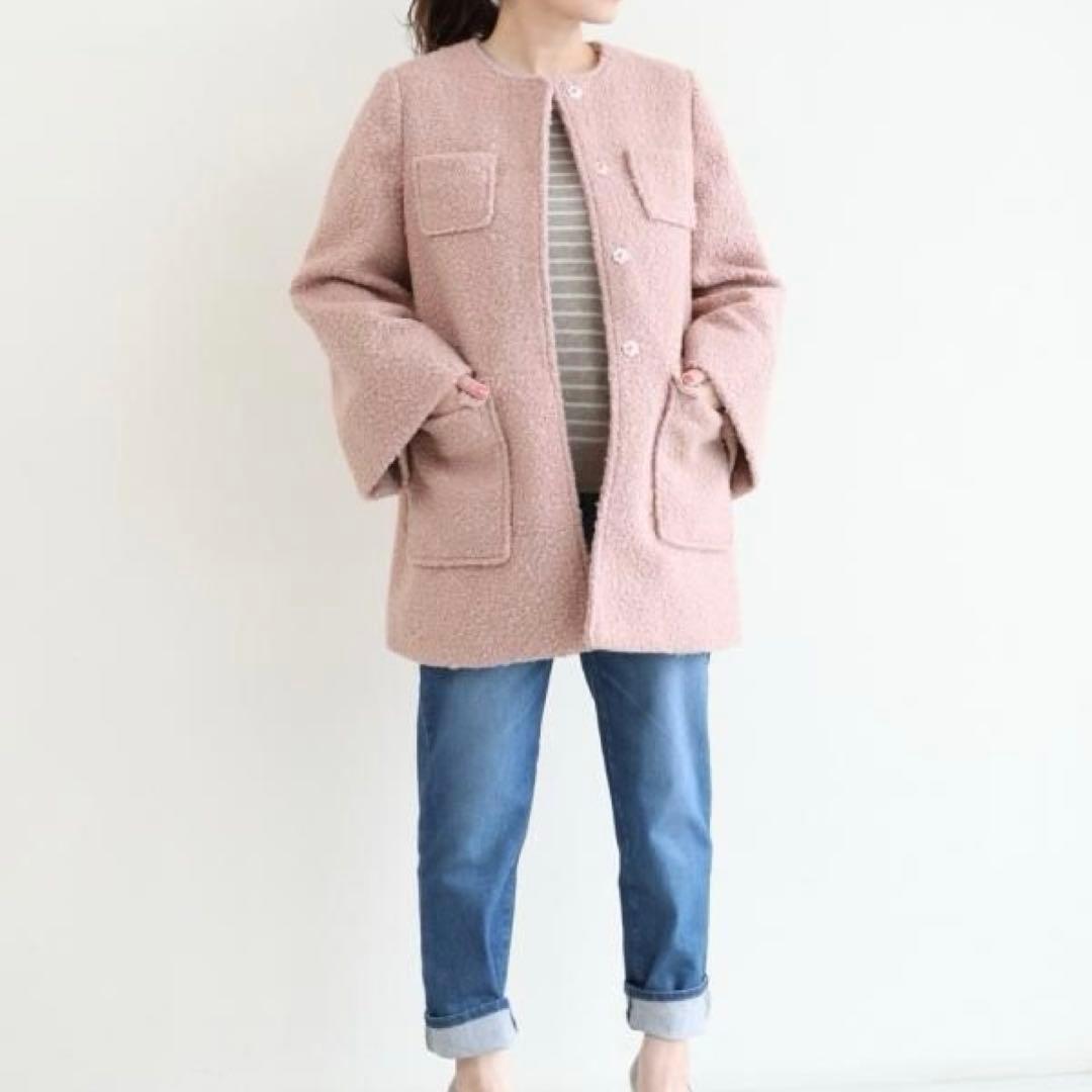 定価9.79万円　ボーダーズアットバルコニー POODLE COAT 38