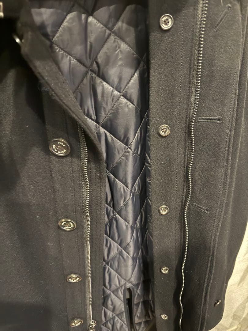 【定価10万以上　美品】ラルフローレン　コート　メルトンコート　Ssize