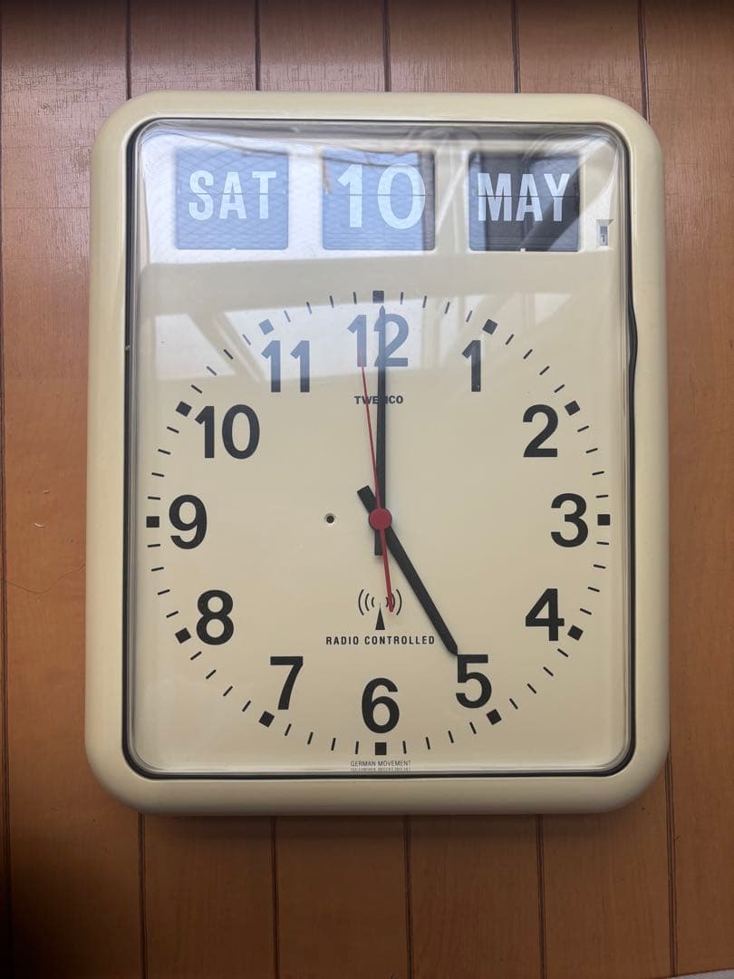 【ジャンク】TWENCO/トゥエンコ/パタパタ電波時計