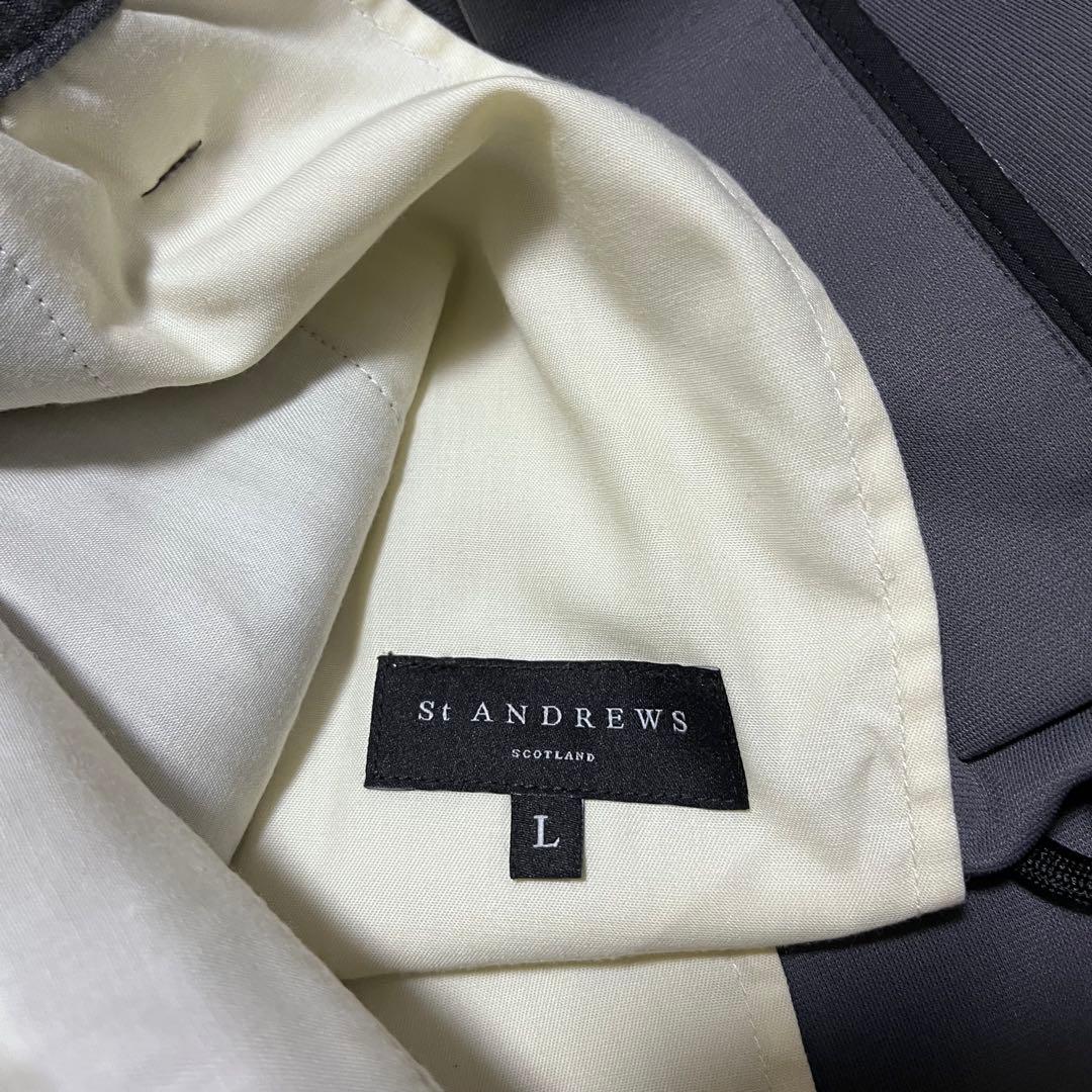 St ANDREWS セントアンドリュース ゴルフパンツ グレー L ストレッチ