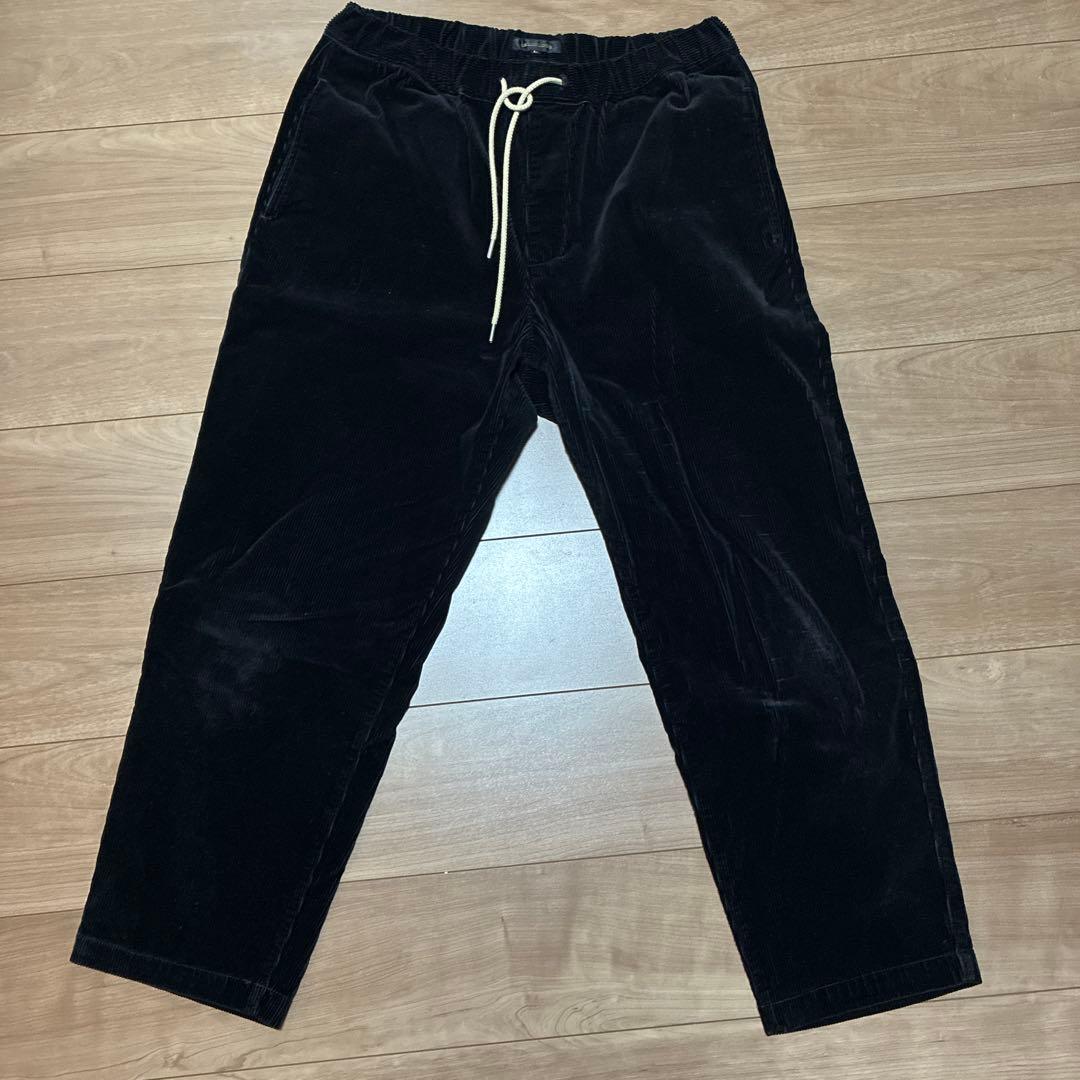 DELICIOUS コーデュロイイージーパンツ L 黒