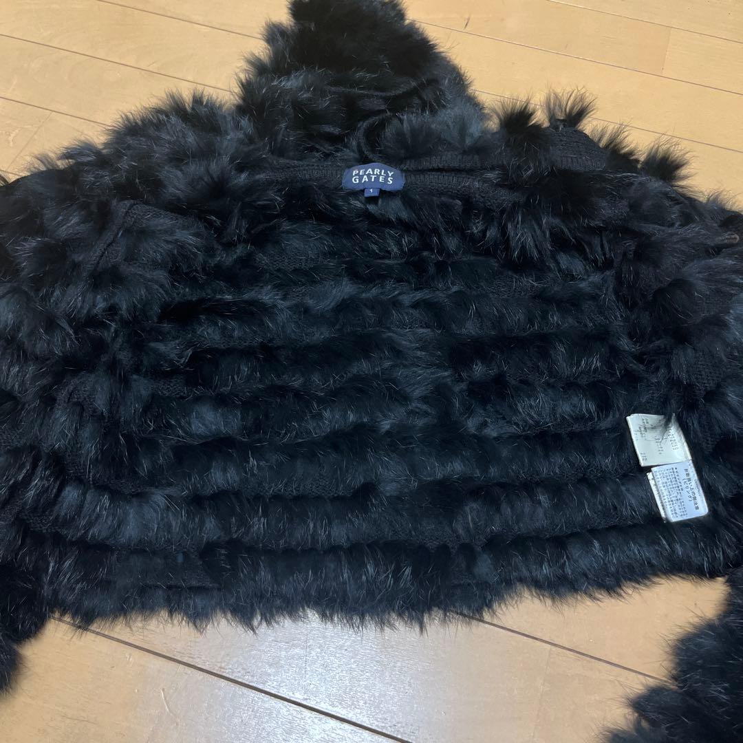 【希少品】パーリーゲイツ　ラビットファー　ショート丈ボレロ　サイズ1